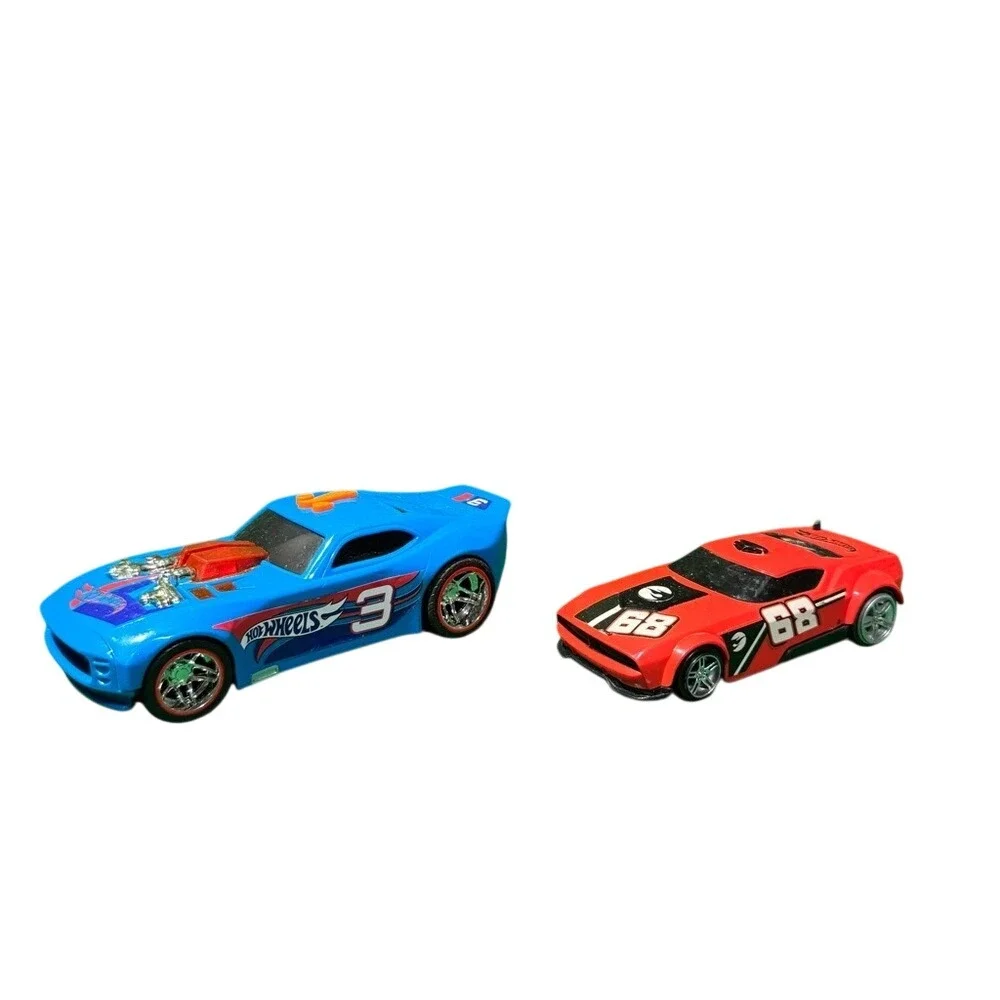 Hot Wheels Pop‎ Racers Nitro Door Slammer 7-Inch Blue Motorized Vehicle Set of 2